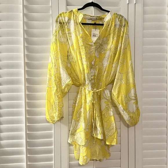 NWT Faithfull the Brand Lucita Smock Dress La Frana Floral Print M/6 - Picture 6 of 9